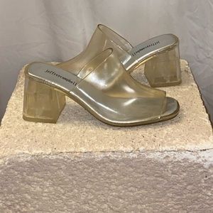 Jeffrey Campbell Petra Jelly Clear Mules
